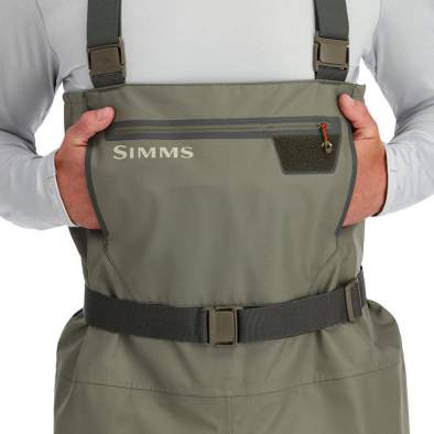 Simms Tributary Waders Stockingfoot, Basalt